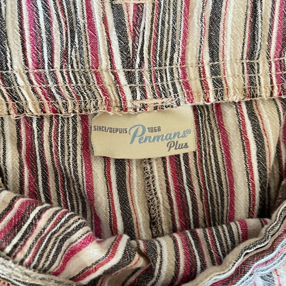 Pink and grey striped shorts - Picture 2 of 3